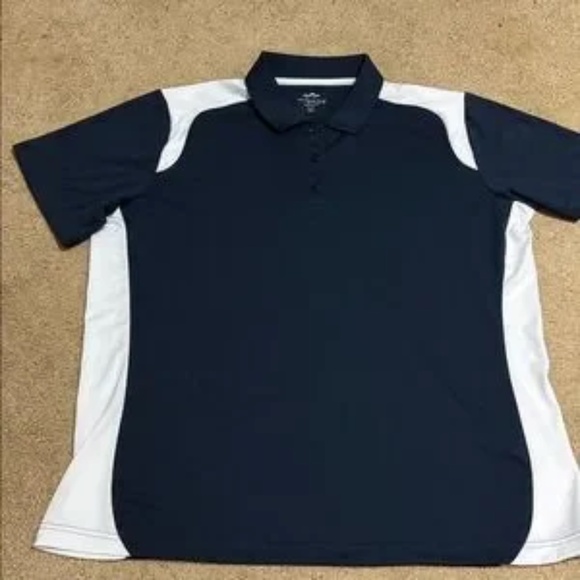 Classic Navy and White Polo Shirt - Picture 1 of 4